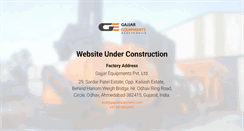 Desktop Screenshot of gajjarequipments.com